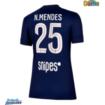 Paris Saint-Germain Nuno Mendes #25 Hjemmedrakt Dame 2025-26 Kortermet
